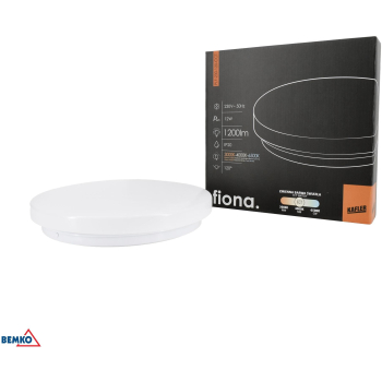 plafoniera LED FIONA 12W 3000/4000/6500K 1200LM IP20 biała