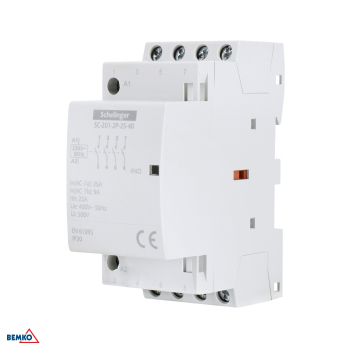 Stycznik modułowy SC201 2P 25A TYP 40 (4NO + 0NC) SCHELINGER