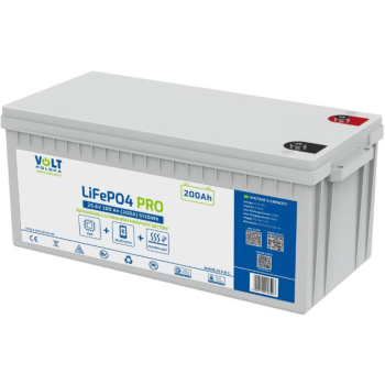 Akumulator Volt Polska LiFePO4 PRO 25,6V 200 Ah (200A) BMS BLUETOOTH + MATA