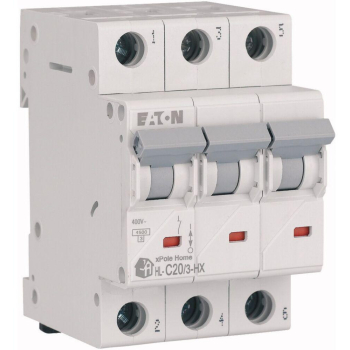 EATON WYŁĄCZNIK NADPRĄDOWY C 20A 3P 3M 6KA HN-C20/3