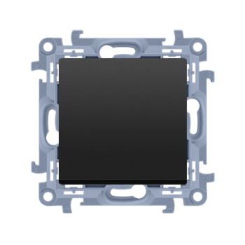 KONTAKT SIMON 10 MODUŁ CZARNY MAT PRZYCISK 1X 1Z SAMOZACISKI 10AX 250V