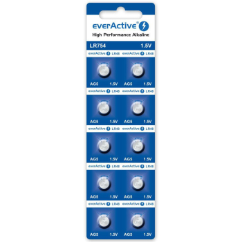 Bateria AG5 / G5 / LR48 / LR754 everActive 1,5V (blister 10 szt.)