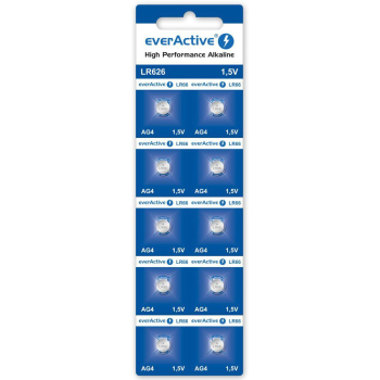 Bateria AG4 / G4 / LR66 / LR626 everActive 1,5V (blister 10 szt.)