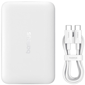 Powerbank Baseus EnerFill FM11 Ultra-Mini 10000 mAh 22,5 W PD 3.0 QC 3.0 biały MagSafe + kabel USB-C