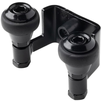 Uchwyt PSG 60.022.9005 42mm górny do bram przesuwnych (2 rolki) kolor czarny RAL9005
