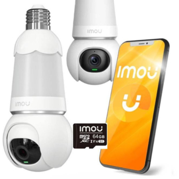 Kamera IP Imou kamera żarówka Bulb Cam 5MP IPC z kartą pamięci 64GB