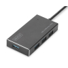 Hub/Koncentrator DIGITUS 4-portowy USB 3.0 SuperSpeed, aktywny, aluminium