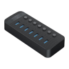 HUB USB-A Orico CT2U3-7AB-EU-BK-BP aktywny 7xUSB-A 5Gbps BC 1.2 24W czarny