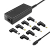 Zasilacz sieciowy uniwersalny Qoltec 45W | 8 wtyczek | +kabel zasilający