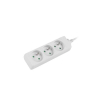 Listwa przedłużacz Lanberg 1,5m biała 3x 230V PL, kabel wykonany z pełnej miedzi