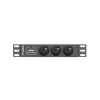 Listwa zasilająca Lanberg do szaf 10" 1U 10A PDU 3x PL 2m czarna