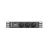 Listwa zasilająca Lanberg do szaf 10" 1U 16A PDU 3x PL 2m czarna