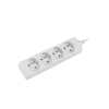 Listwa przedłużacz Lanberg 1,5m biała 4x 230V PL, kabel wykonany z pełnej miedzi