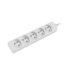 Listwa przedłużacz Lanberg 1,5m biała 5x 230V PL, kabel wykonany z pełnej miedzi