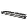 Patch panel pusty DIGITUS 19" 48 port 1U do modułów keystone (RAL 9005)