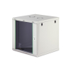 Szafa sieciowa wisząca jednosekcyjna DIGITUS Dynamic 19" 12U, 600x600, drzwi szyba, szary, niezmontowana, 60kg