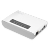 Serwer sieciowy DIGITUS wielofunkcyjny, bezprzewodowy 2-portowy, USB 2.0, 300Mbps