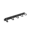 Organizer kabli Lanberg AK-1203-B 19" 1U z 5 uchwytami panel szczotkowany - typ B czarny