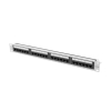 Patch panel Lanberg 24 port 1U kat.6A szary