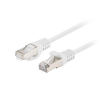 Patchcord Lanberg FTP kat.6 1m biały 10-pack