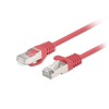 Patchcord Lanberg FTP kat.6 0,5m czerwony 10-pack
