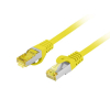 Patchcord Lanberg FTP kat.6A 0.50m LSZH CU fluke passed żółty