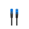 Patchcord Lanberg S/FTP kat.6A 0,5m LSZH CCA fluke passed czarny