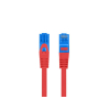 Patchcord Lanberg S/FTP kat.6A 10m LSZH CCA fluke passed czerwony