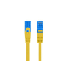 Patchcord Lanberg S/FTP kat.6A 0,5m LSZH CCA fluke passed żółty