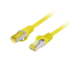 Patchcord Lanberg S/FTP kat.6A 5m LSZH CU fluke passed żółty