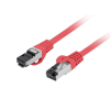 Patchcord Lanberg S/FTP kat.8.1 5m LSZH CU fluke passed czerwony
