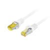 Patchcord Lanberg S/FTP kat.6A 5m LSZH CU fluke passed biały