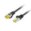 Patchcord Lanberg S/FTP kat.6A 20m LSZH CU fluke passed czarny