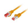 Patchcord Lanberg S/FTP kat.6 15m LSZH CU fluke passed pomarańczowy