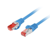 Patchcord Lanberg S/FTP kat.6 2m LSZH CU fluke passed niebieski