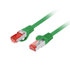 Patchcord Lanberg S/FTP kat.6 0,5m LSZH CU fluke passed zielony
