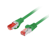 Patchcord Lanberg S/FTP kat.6 1,5m LSZH CU fluke passed zielony