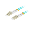 Patchcord światłowodowy Lanberg MM LC/UPC-LC/UPC DUPLEX 3.0MM OM3 50/125 LSZH 10m aqua