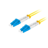 Patchcord światłowodowy Lanberg SM LC/UPC-LC/UPC DUPLEX 3.0mm LSZH G657A1 1m żółty