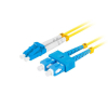 Patchcord światłowodowy Lanberg SM SC/UPC-LC/UPC DUPLEX 3.0mm LSZH G657A1 1m żółty