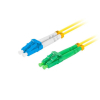 Patchcord światłowodowy Lanberg SM LC/APC-LC/UPC DUPLEX 3.0mm LSZH G657A1 2m żółty