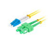 Patchcord światłowodowy Lanberg SM LC/UPC-SC/APC DUPLEX 3.0MM LSZH G657A1 2m żółty