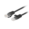 Patchcord Lanberg UTP kat.6 0,25m czarny 10-Pack