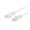 Patchcord Lanberg UTP kat.6 0,5m biały 10-Pack