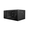 Szafa instalacyjna Rack wisząca 19" 4U 600x450 czarna Lanberg (flat pack)