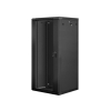 Szafa instalacyjna Rack wisząca 19" 27U 600x600 czarna Lanberg (flat pack)