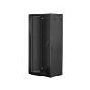 Szafa instalacyjna Rack wisząca 19" 27U 600x450 czarna Lanberg (flat pack)
