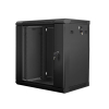 Szafa instalacyjna Rack wisząca 19" 12U 600x450 czarna Lanberg (flat pack)