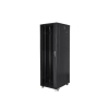 Szafa instalacyjna Rack stojąca 19" 42U 800x800 Drzwi Szklane czarna Lanberg (flat pack)