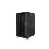 Szafa instalacyjna Rack stojąca 19" 22U 600x800 czarna Lanberg (flat pack)